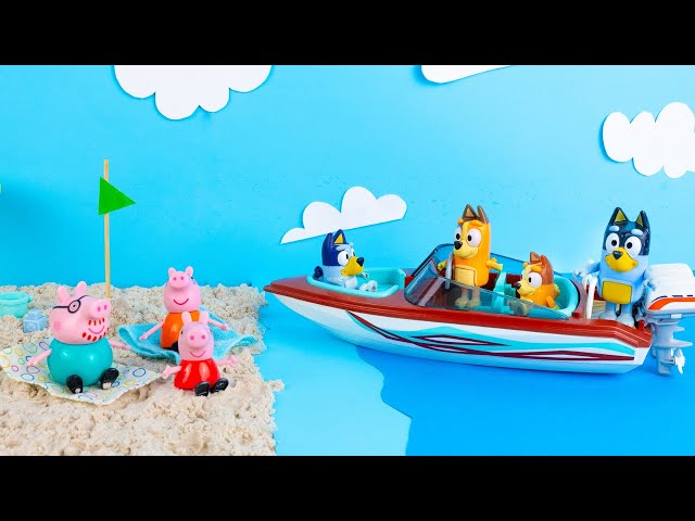 ¡BLUEY y BINGO Diversion en la Playa! | Juguetes de Bluey en Español