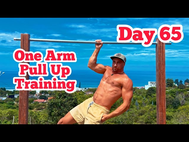 Day 65. Training for the one arm pull-up. The elusive one arm pull up.