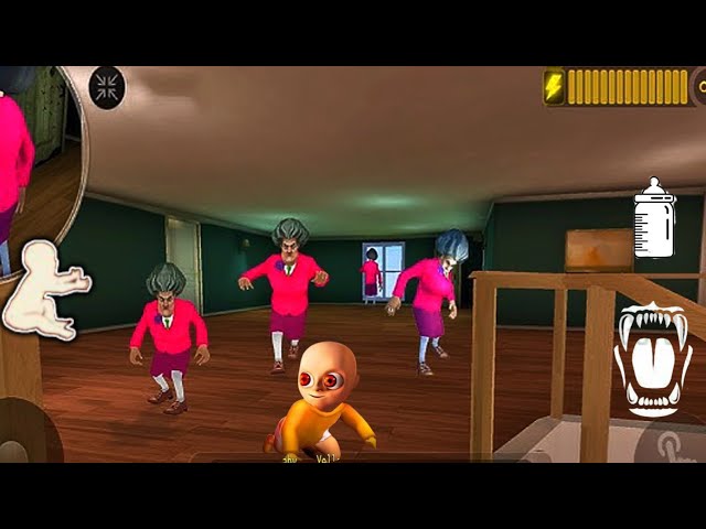 PLAYING AS YELLOW BABY IN SCARY TEACHER 3D | GAME MODE MENU | YELLOW BABY IN MISS T GAME