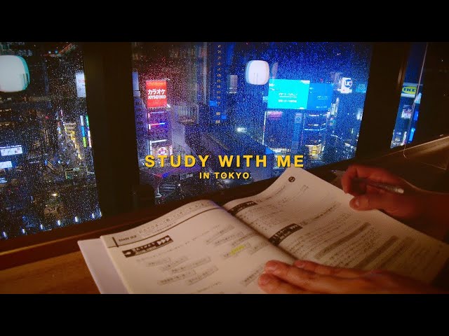 ☕ STUDY WITH ME | tokyo night cafe | pomodoro timer 25 / 5