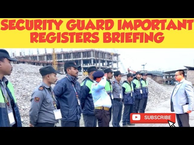 Security Guard Important Registers Briefing II ​⁠Basic Security Training II ​⁠​@Saratsingha2024