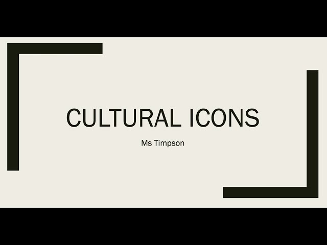 HPC02 Cultural Icons