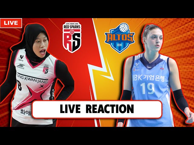 LIVE REACTION RED SPARKS VS IBK ALTOS, KOREA V LEAGUE