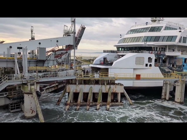 BC ferry arrival Tsawwassen ferry terminal 4K