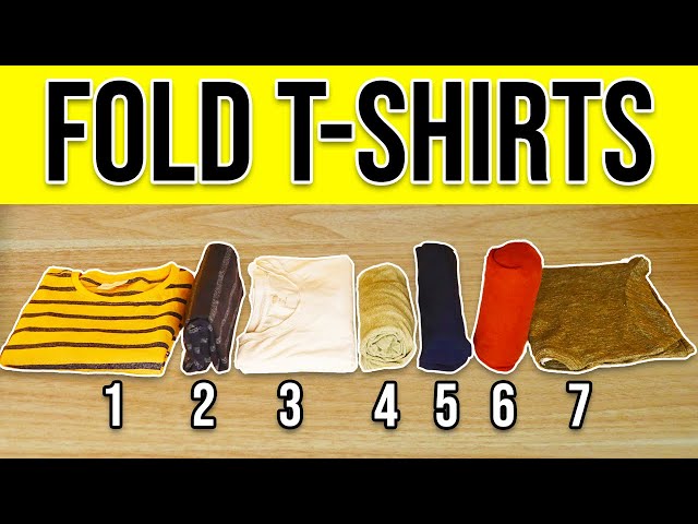 7 Clever Ways to Fold T-Shirts (Fast and Space-Saving)