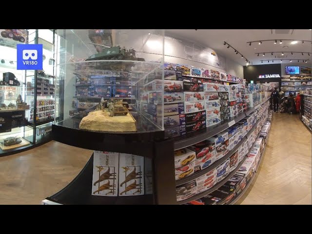 3D 180VR Tamiya and Academy Plamodel Factory Car, Airplane and Tank 프라모델