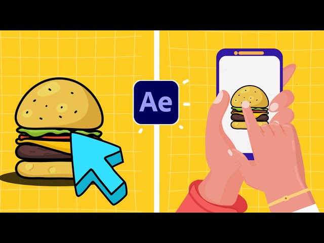 Fast Food Order 2D Animation in After Effects Tutorials