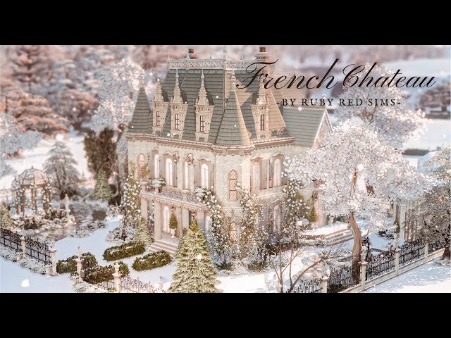 Sims 4 French Chateau House Tour | 模擬市民 4 法式莊園房屋導覽 | CC house tour |