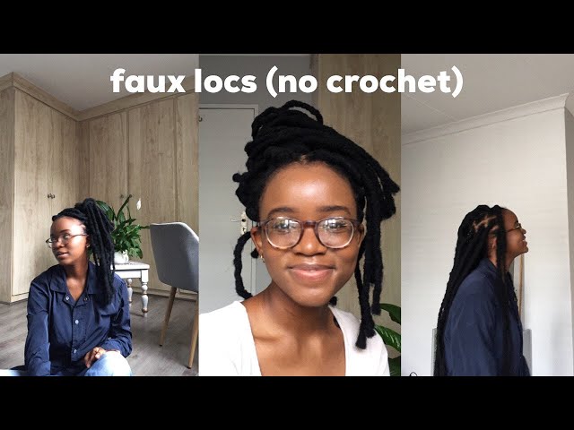 first time installing marley locs on myself | no crochet faux locs 🌿