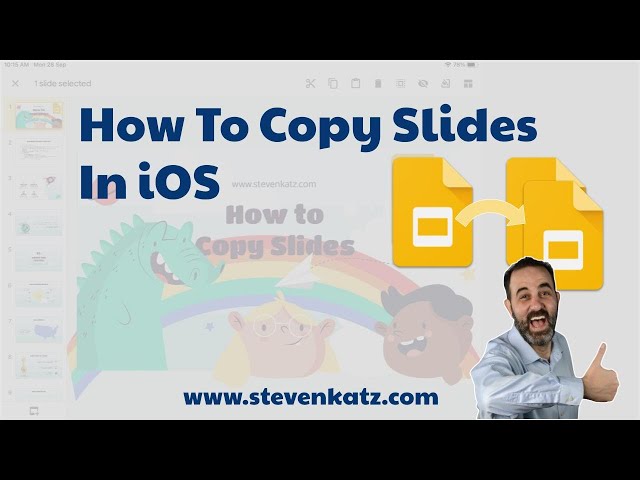 How To Copy Google Slides in iOS