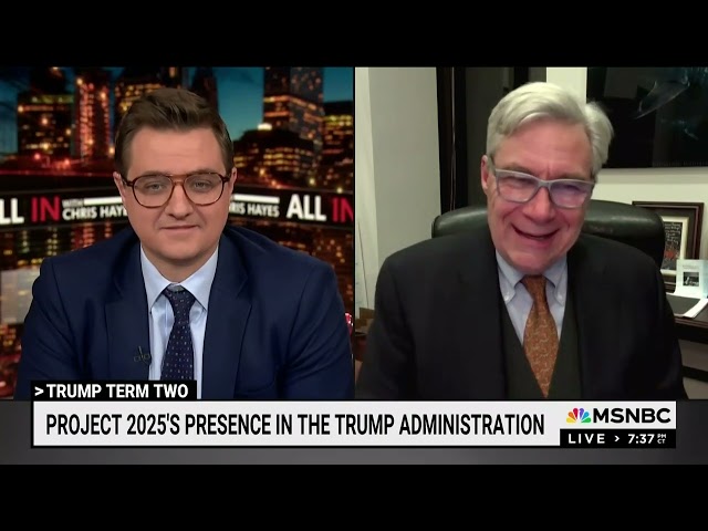 Sen. Whitehouse and Chris Hayes Recap the Nomination Hearing of "Crank" Project 2025 Architect