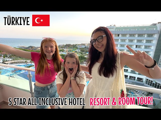 5 STAR ALL INCLUSIVE HOTEL RESORT & ROOM TOUR | DAY 1 IN TÜRKIYE 🇹🇷