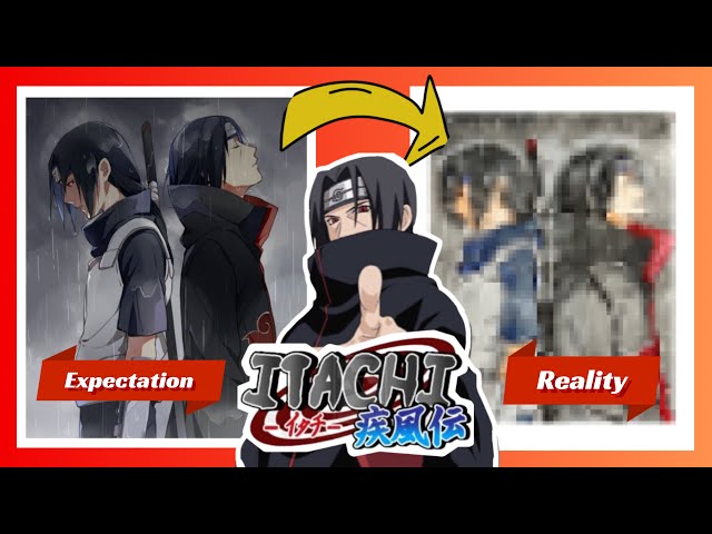 “First Time Drawing Itachi Uchiha with Watercolors: Expectation vs. Reality”✨😨