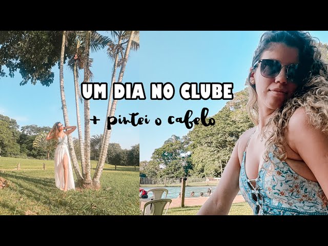 UM DIA NO CLUBE | pintei o cabelo com papel crepom ♡