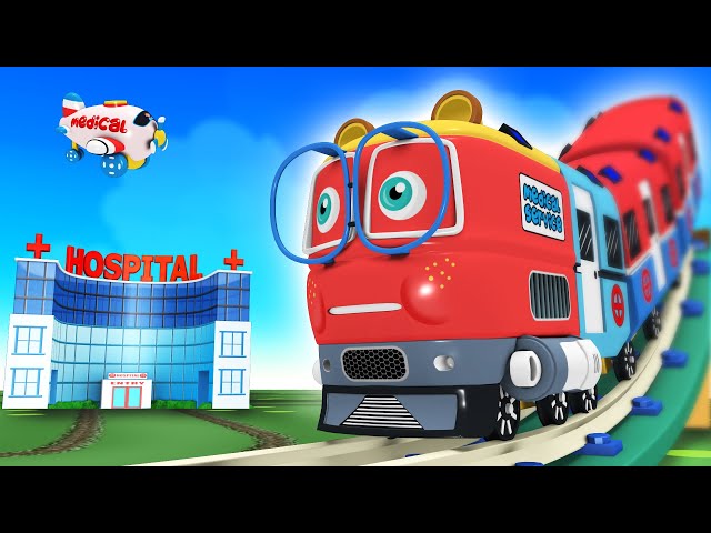 Ambulance Cartoon - Toy Factory Train Cartoon for Kids - Happy Birthday Thomas and Friend