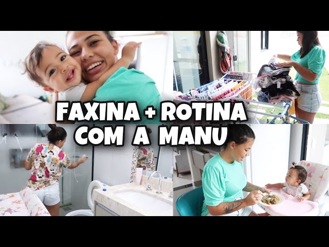 FAXINEI A CASA TODA + ROTINA COM BEBÊ DE 10 MESES | Gabi Magsan