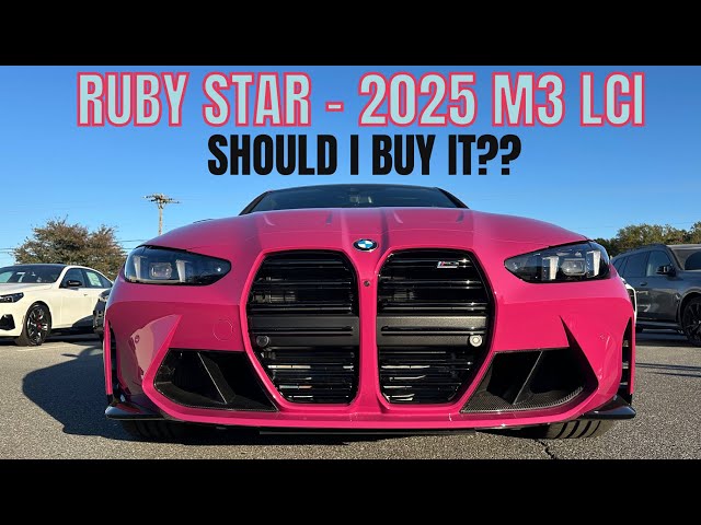 2025 BMW M3 in Ruby Star is NEXT LEVEL! Perfect Blend of Power and Style!