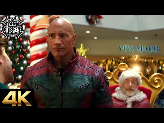 [4K UHD] Santa In The Mall Intro CUTSCENE | Red One (2024)