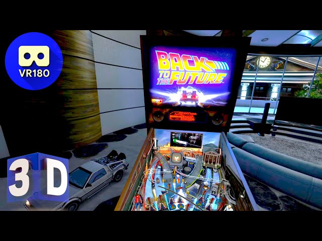 [VR180-3D] Scoring 180 MILLION points in Back To The Future Pinball FX 2 VR