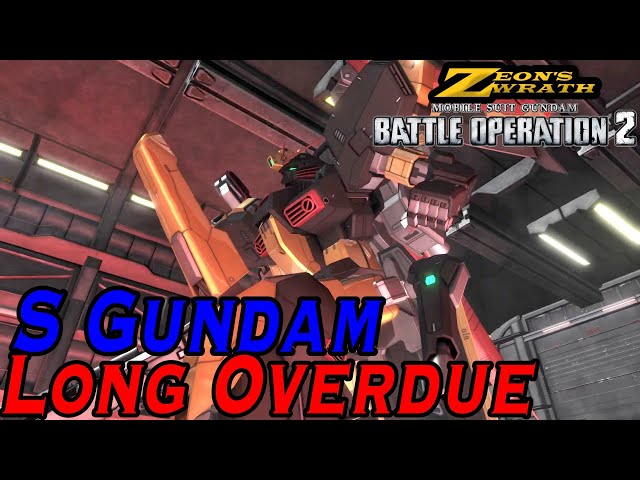 S Gundam LV1: Long overdue 600 cost GBO2 ground #gundam