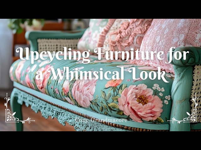 Cozy Grandmacore: Upcycling Furniture for a Whimsical Look