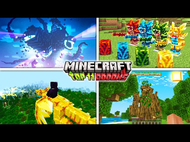 🔥TOP 11 ADDONS QUE ESTÃO FUNCIONANDO NA NOVA ATUALIZAÇÃO DO MINECRAFT BEDROCK 1.21.31 OFICIAL!