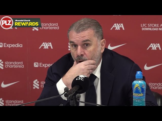 Ange Postecoglou REACTS to CARABAO CUP EXIT | Liverpool 4-0 Tottenham