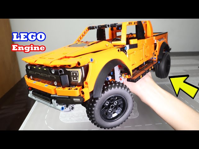 I added the engine to my Lego Ford Ranger Raptor 55355 | JLCPCB | The H Lab #shorts