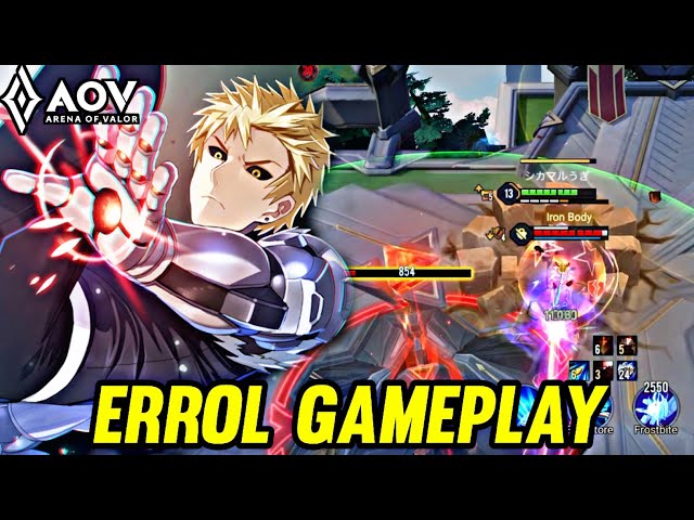 AOV : ERROL/GENOS GAMEPLAY | IN JUNGLE - ARENA OF VALOR LIÊNQUÂNMOBILE ROV