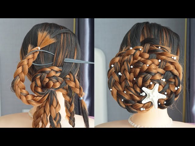 Simple Braided Hairstyle For Beginners | New Hairstyle For Wedding