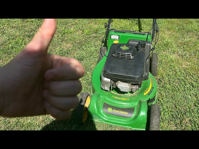 Mowing a overgrown lawn with my John Deere JX 75 commercial mower