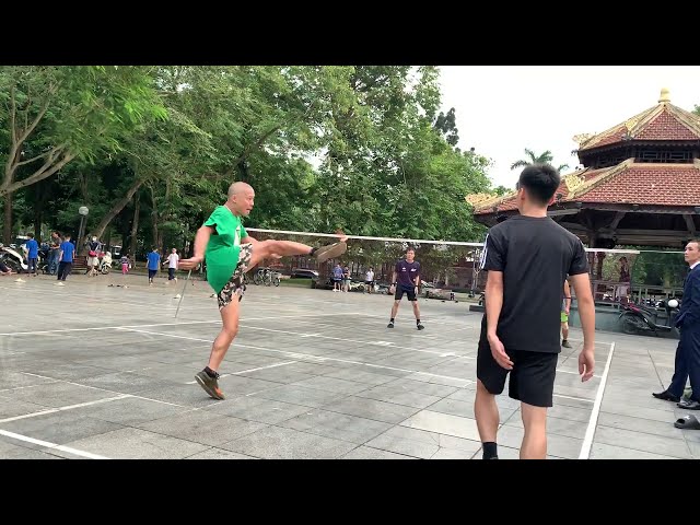 Sang Quan Devil Vs Hung Tip | Men's Doubles Shuttlecock 2 Touch | Huy Sang Do