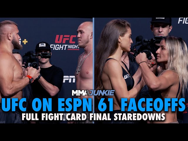 UFC on ESPN 61 Full Fight Card Faceoffs From Las Vegas | UFC Vegas 95