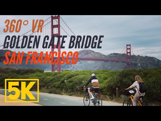 360° VR Cycling on GOLDEN GATE BRIDGE! | SAN FRANCISCO | 5.7K Scenery for Exercise Bikes