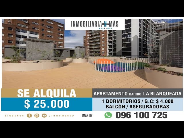 En Alquiler : Apartamento 1 Dormitorio | La Blanqueada