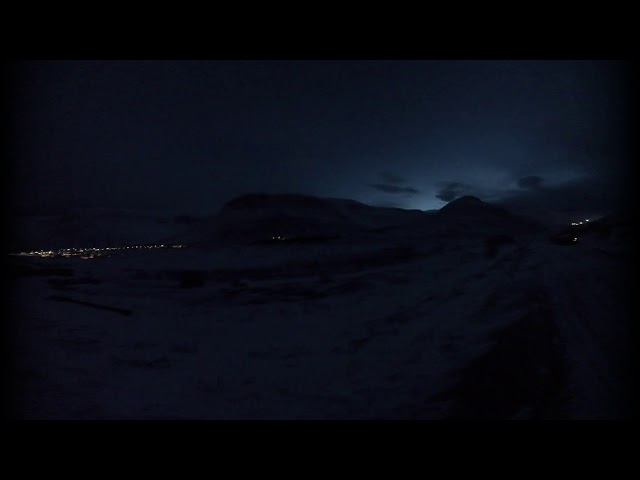 Nighttime View of Ísafjörður, Iceland - 5.7k VR180