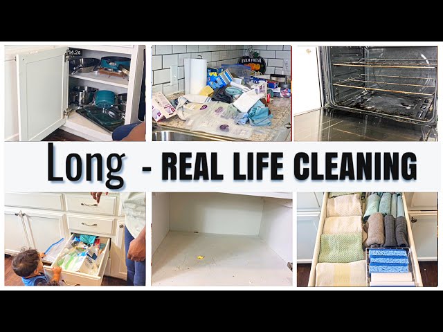 EXCUSE THE MESS IT'S REAL LIFE // LONG CLEANING VIDEO // REAL HOUSE CLEANING