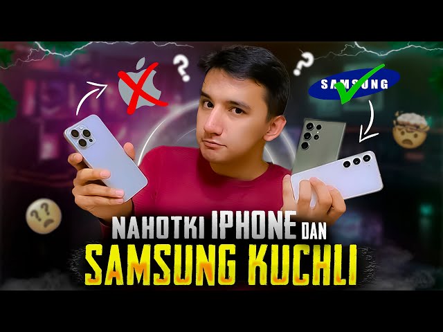 NAHOTKI SAMSUNG iPHONEdan KUCHLI🤯SAMSUNG GALAXY S23 va S23 ULTRA PUBG TEST🤨iPHONE KUCHSIZMI.