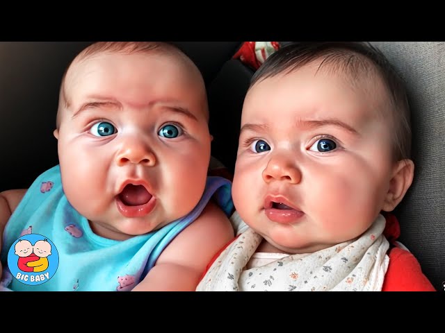 TWIN BABIES Reactions That Will Make Your Heart Melt - Funny Baby Videos | Big Baby