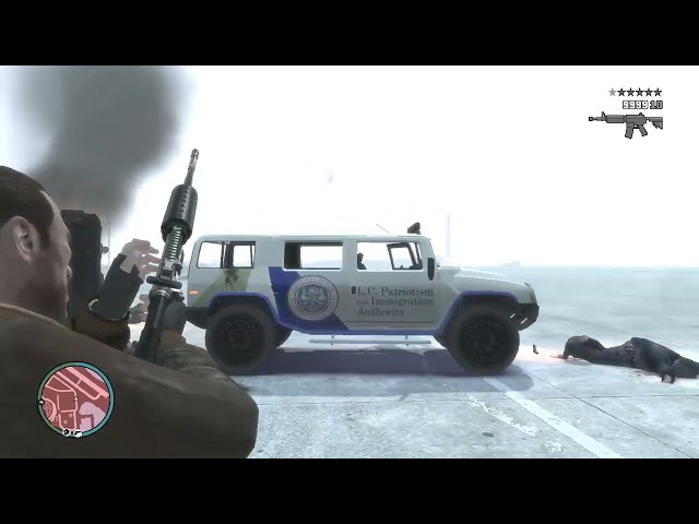 GTA 4 | Francis International Airport Shootout + 6 Star Escape