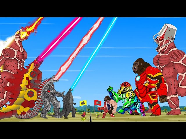 EVOLUTION of All Family GODZILLA vs KONG: Who Will Win??? | Godzilla & KONG Cartoon Compilation