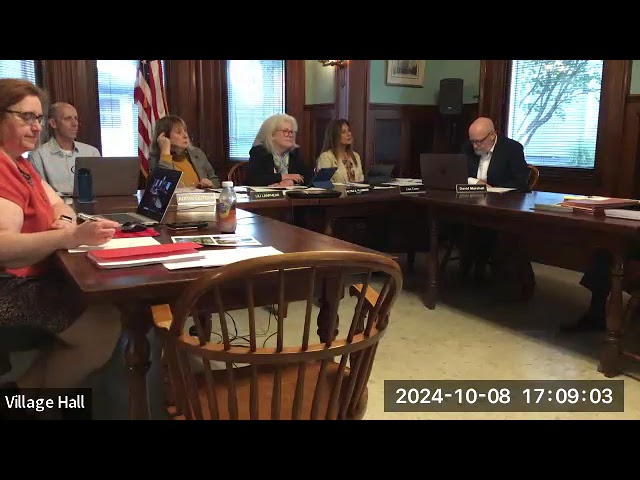 Village Board Regular Meeting October 8, 2024