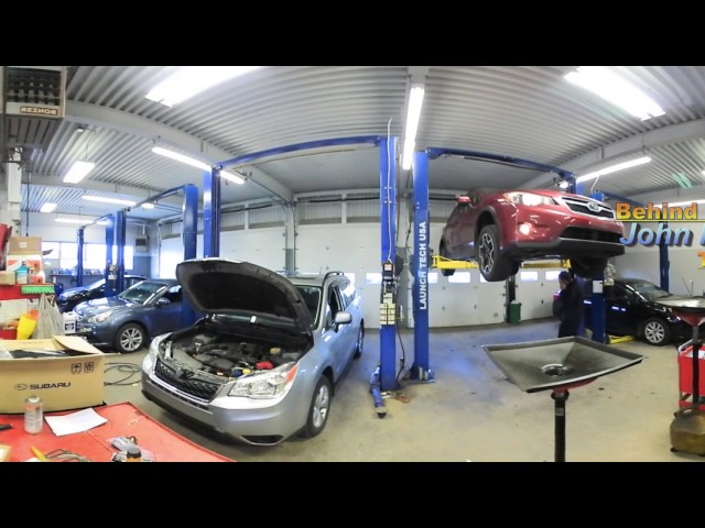 Behind the Scenes and John Howard Subaru - Mechanics building