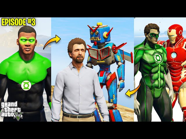 FRANKLIN BECAME GREEN LANTERN (GTA 5 Mods) #003