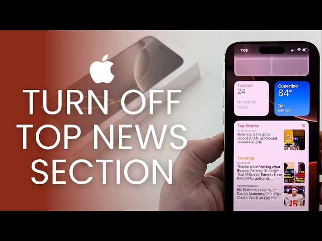 How To Get Rid Of Top Stories News Section On iPhone!