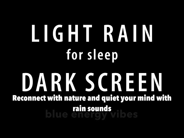 Sleep Sounds rain for Relaxing & Study - BLACK SCREEN 10 hours - rain Sleep Sounds