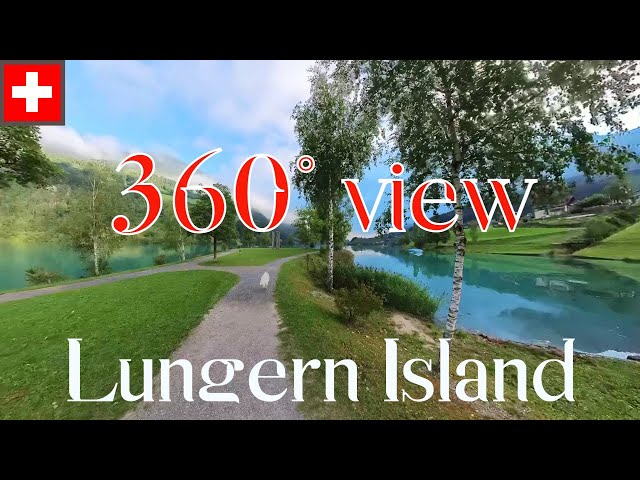 Lungern Switzerland 360 degrees view  4K