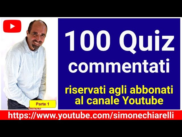 100 quiz commentati (livello medio/difficile) con Simone Chiarelli - parte 1 (19/12/2024)