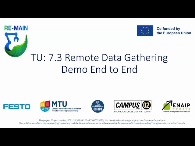 TU7 3 Demonstration remote date gathering | iMooX.at