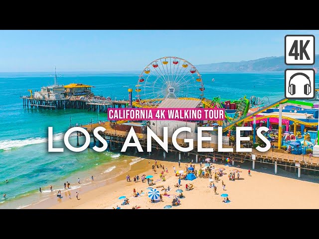 LOS ANGELES, California 4K Walking Tour - Captions & Immersive Sound [4K Ultra HD/60fps]